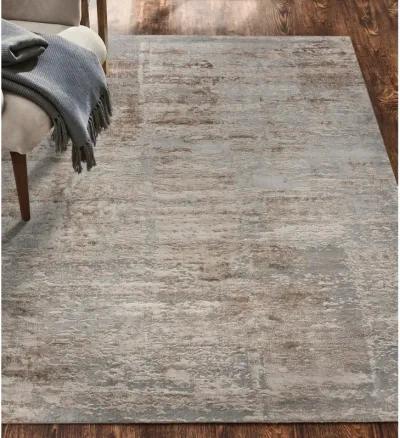 Ariella Grey Polyester Area Rug