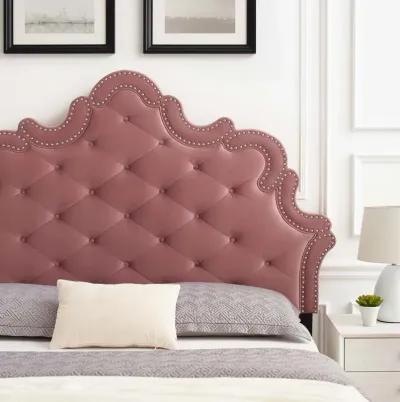 Arabella Button-Tufted Performance Velvet King/California King Headboard