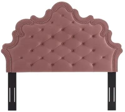 Arabella Button-Tufted Performance Velvet King/California King Headboard