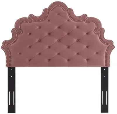 Arabella Button-Tufted Performance Velvet King/California King Headboard