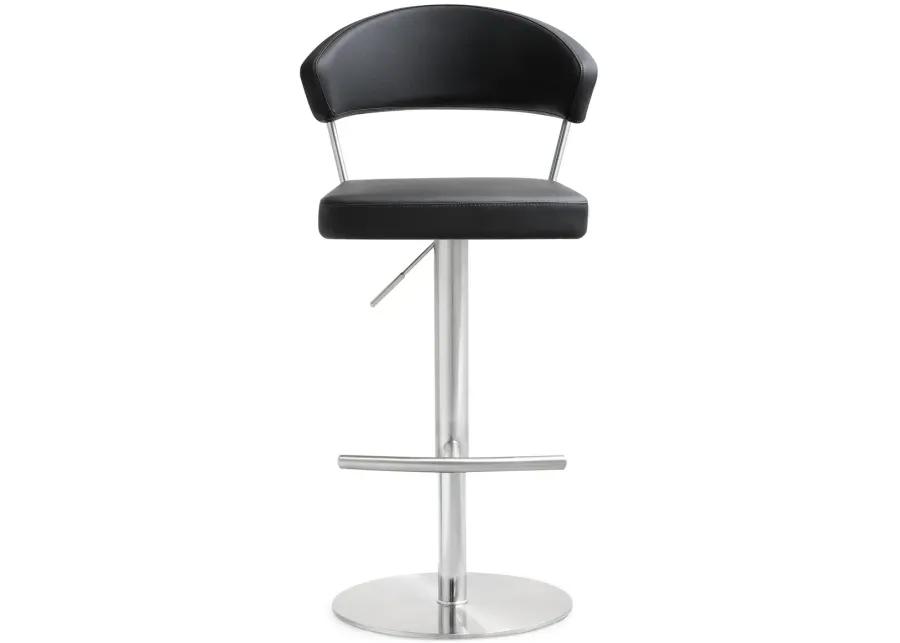 cosmo black stainless steel barstool