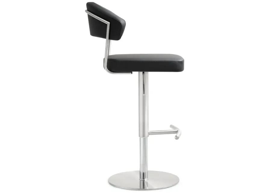 cosmo black stainless steel barstool