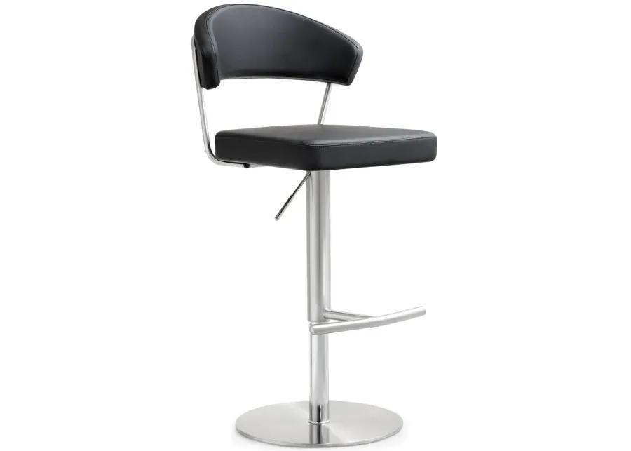 cosmo black stainless steel barstool