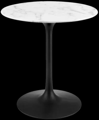 Lippa 28" Round Artificial Marble Dining Table