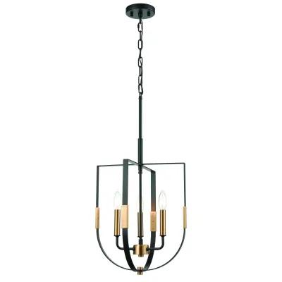 Heathrow 14" Wide 3-Light Pendant - Matte Black