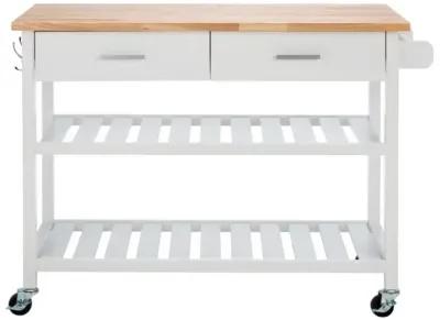 Kiko 2 Drawer 2 Shelf Kitchen Cart