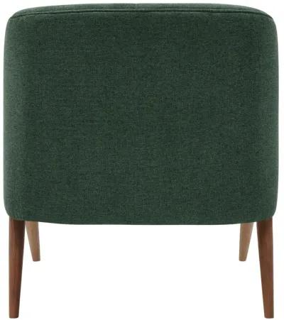 florence fabric accent chair brown legs, havana green