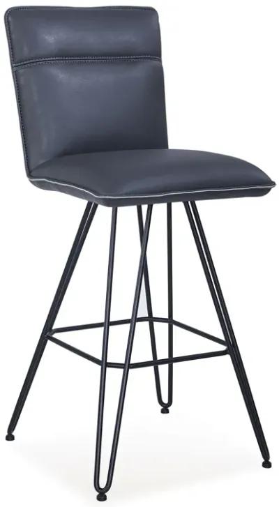 Demi Hairpin Leg Swivel Bar Stool in Cobalt