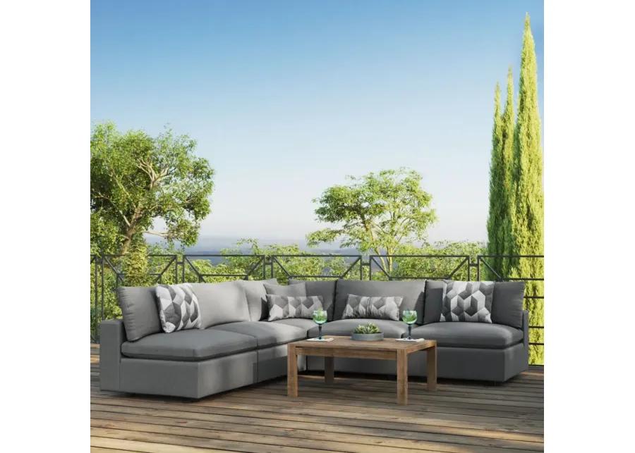 Commix 5-Piece Outdoor Patio Sectional Sofa