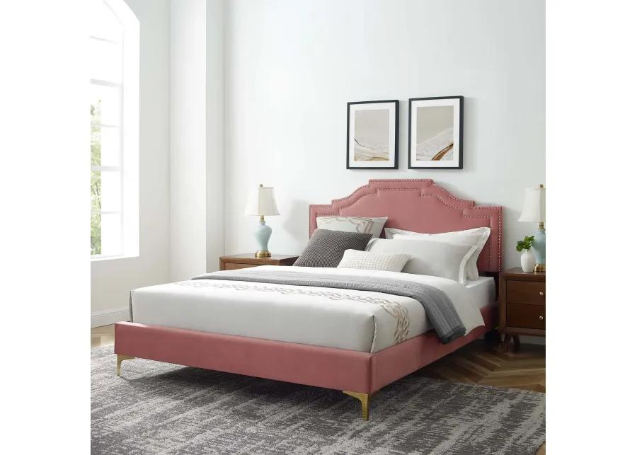 Adelaide Performance Velvet King Platform Bed