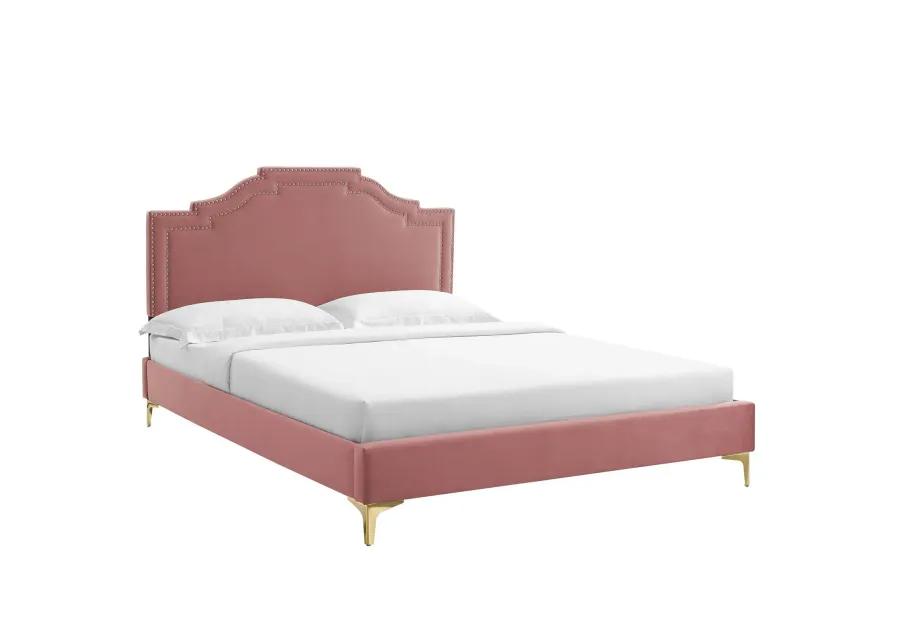 Adelaide Performance Velvet King Platform Bed