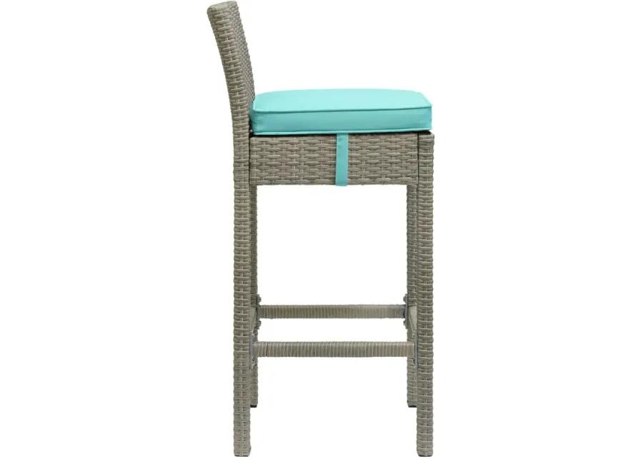 Conduit Outdoor Patio Wicker Rattan Bar Stool