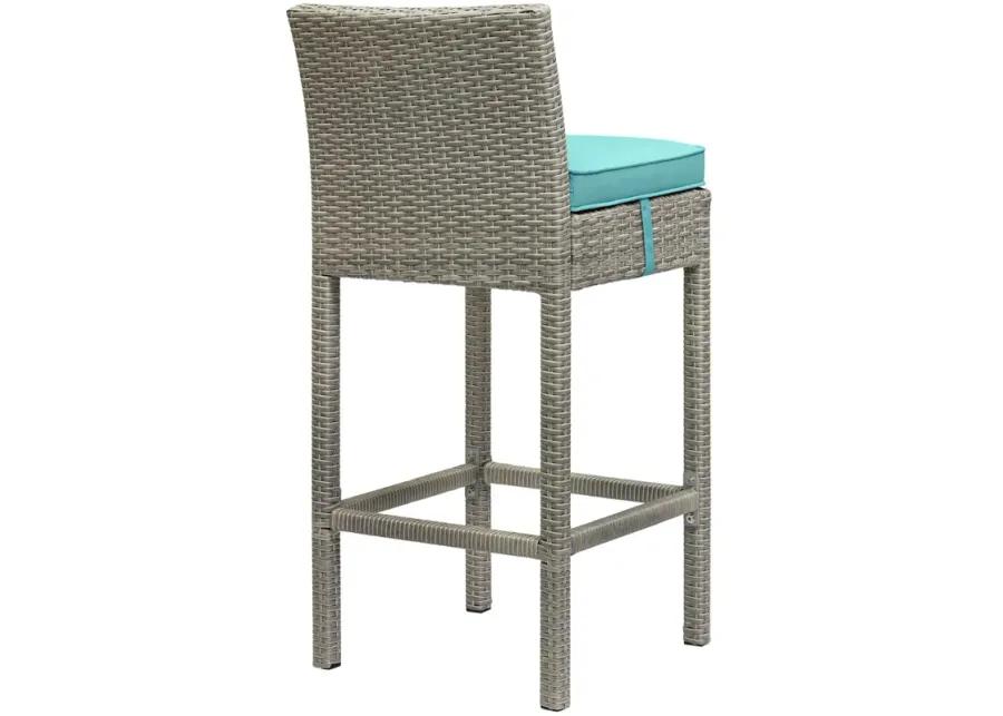 Conduit Outdoor Patio Wicker Rattan Bar Stool