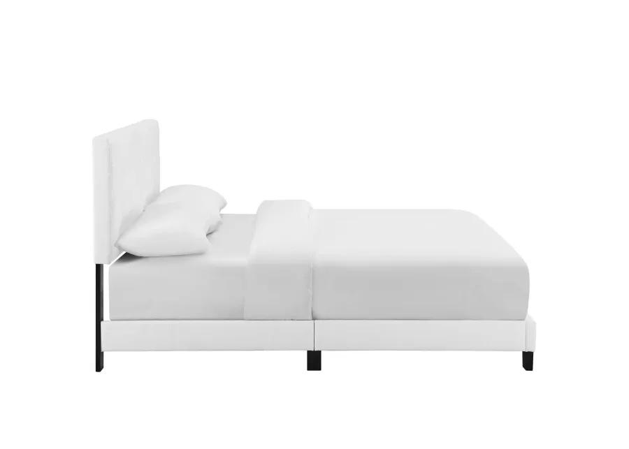 Amira Twin Upholstered Fabric Bed