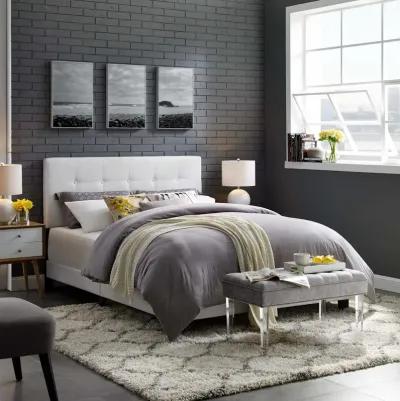 Amira Twin Upholstered Fabric Bed