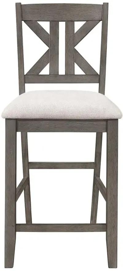 Athens Upholstered Seat Counter Height Stools Light Tan (Set of 2)