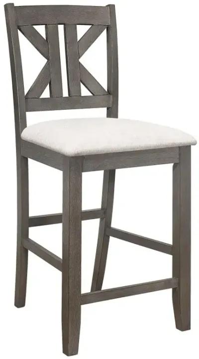 Athens Upholstered Seat Counter Height Stools Light Tan (Set of 2)