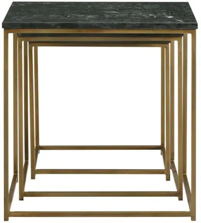 Medora 3-piece Nesting Table with Marble Top