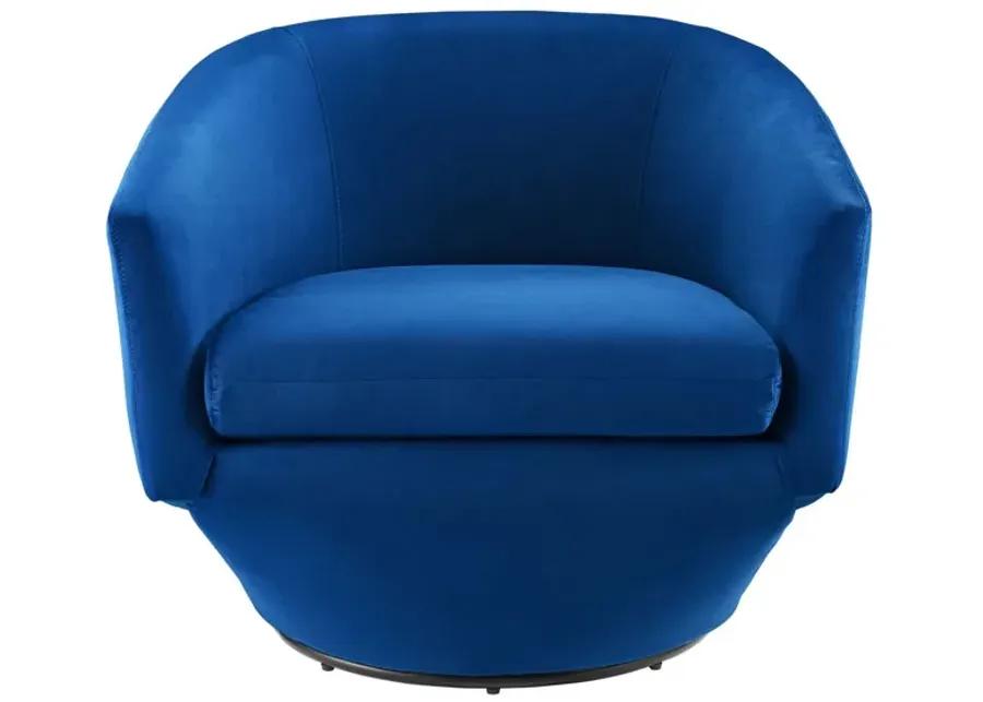 Series Performance Velvet Fabric Swivel Chair