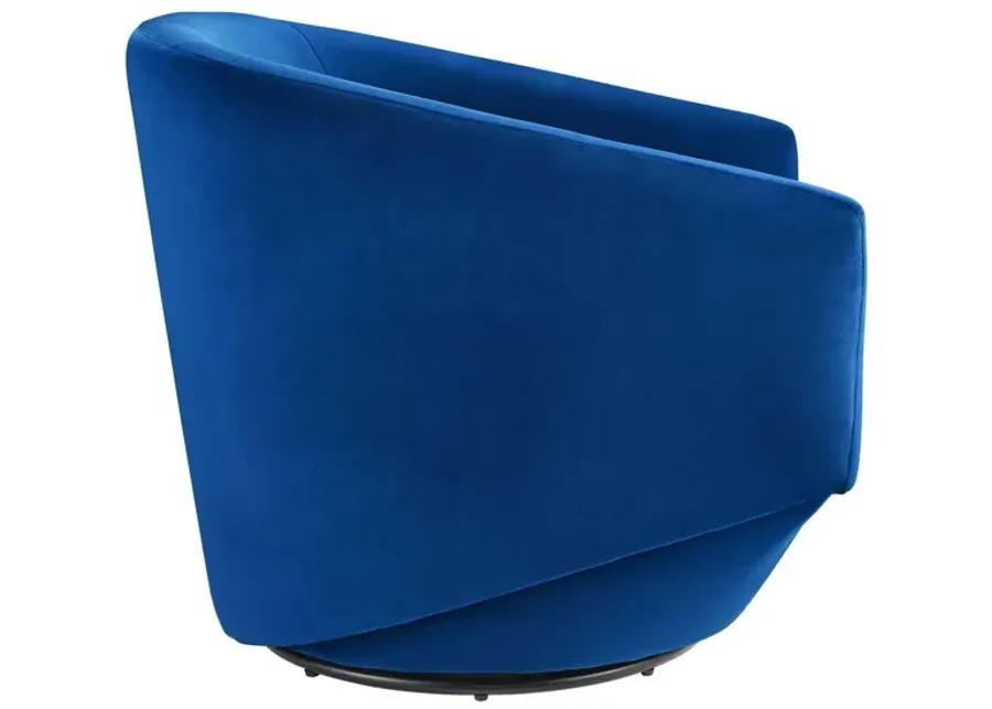 Series Performance Velvet Fabric Swivel Chair