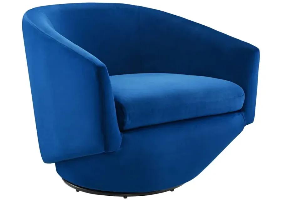 Series Performance Velvet Fabric Swivel Chair