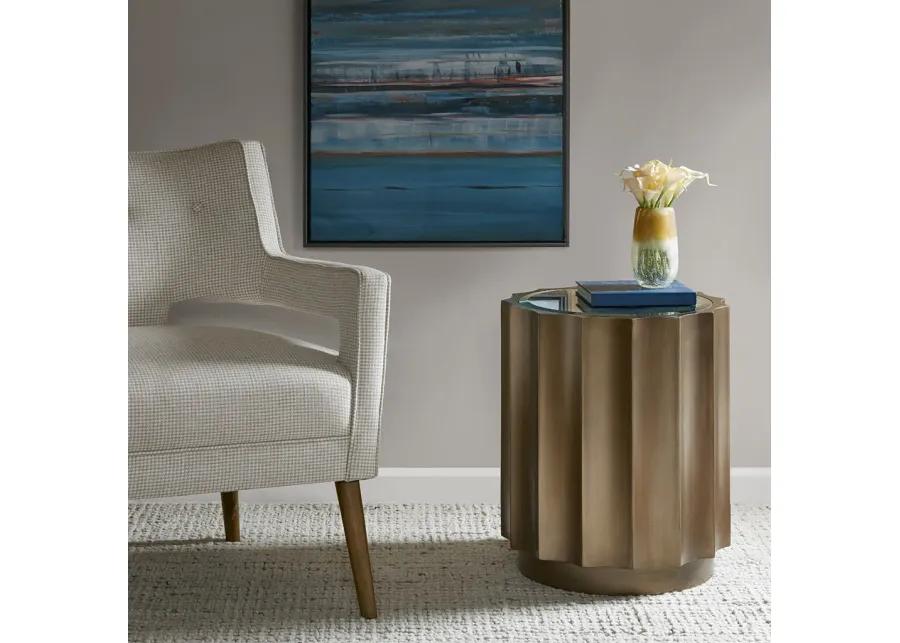 Madison Park Valentina Bronze Accent Table