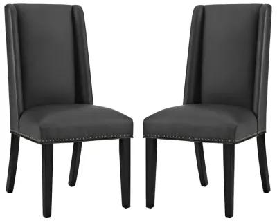 Baron Dining Chair Vinyl Set of 2