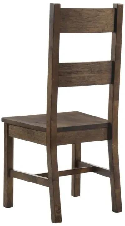 Coleman 7-piece Rectangular Dining Set Rustic Golden Brown