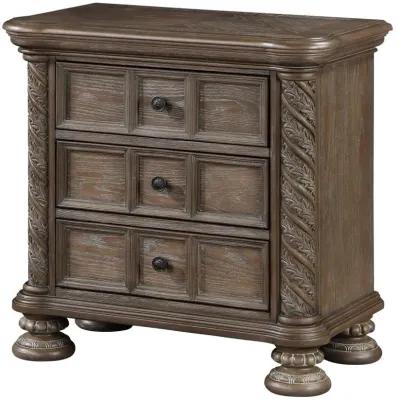 Emmett 3-drawer Nightstand Walnut