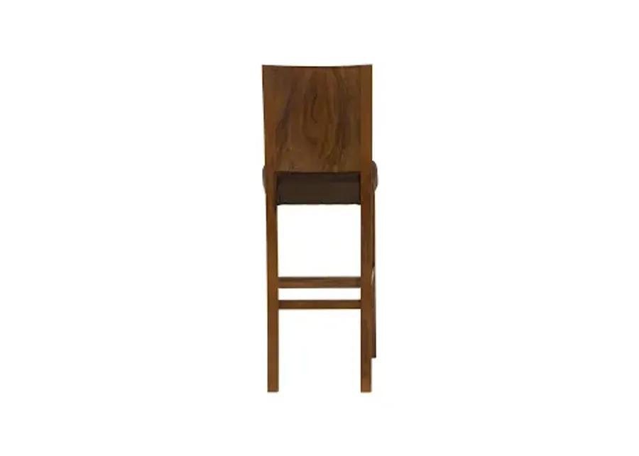 ophelia bar stool, chamcha wood, perfect brown