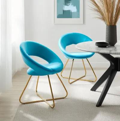 Nouvelle Performance Velvet Dining Chair Set of 2