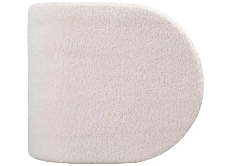 Keeler Pouf - White