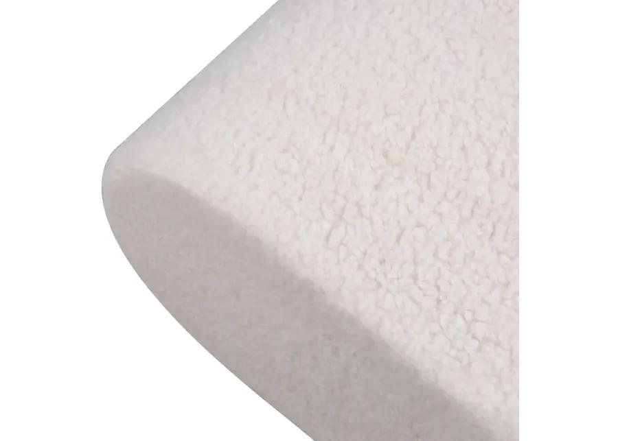 Keeler Pouf - White