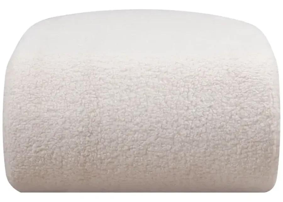 Keeler Pouf - White