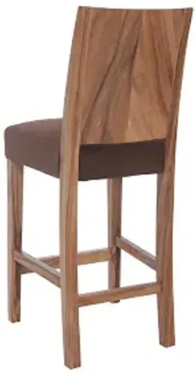 ophelia counter stool, chamcha wood, natural