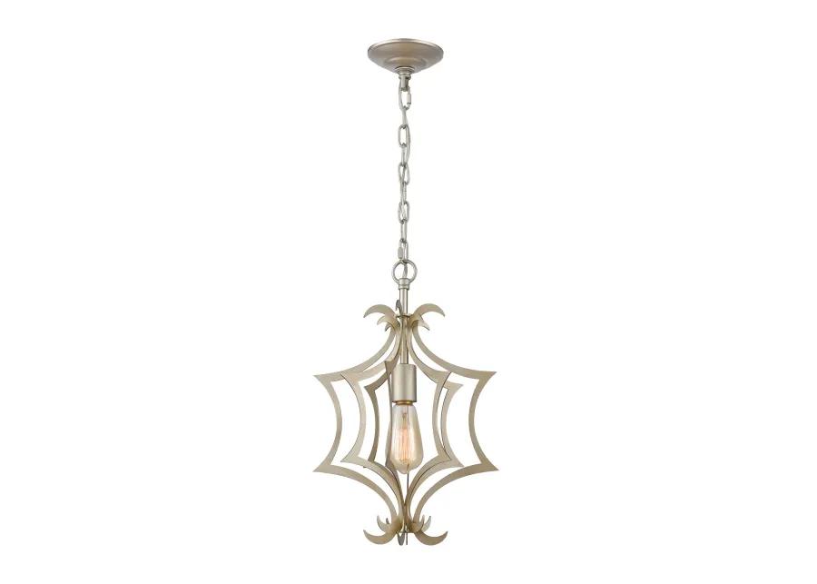 Delray 11" Wide 1-Light Mini Pendant - Aged Silver