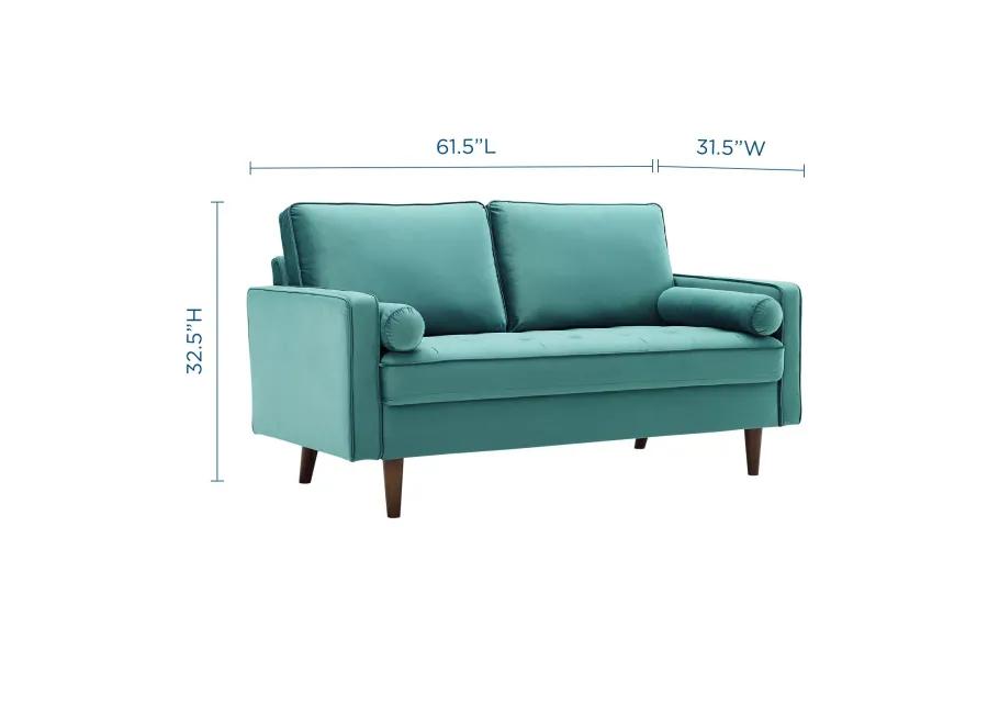 Valour Performance Velvet Loveseat