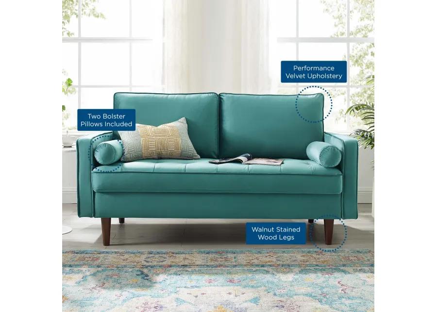 Valour Performance Velvet Loveseat