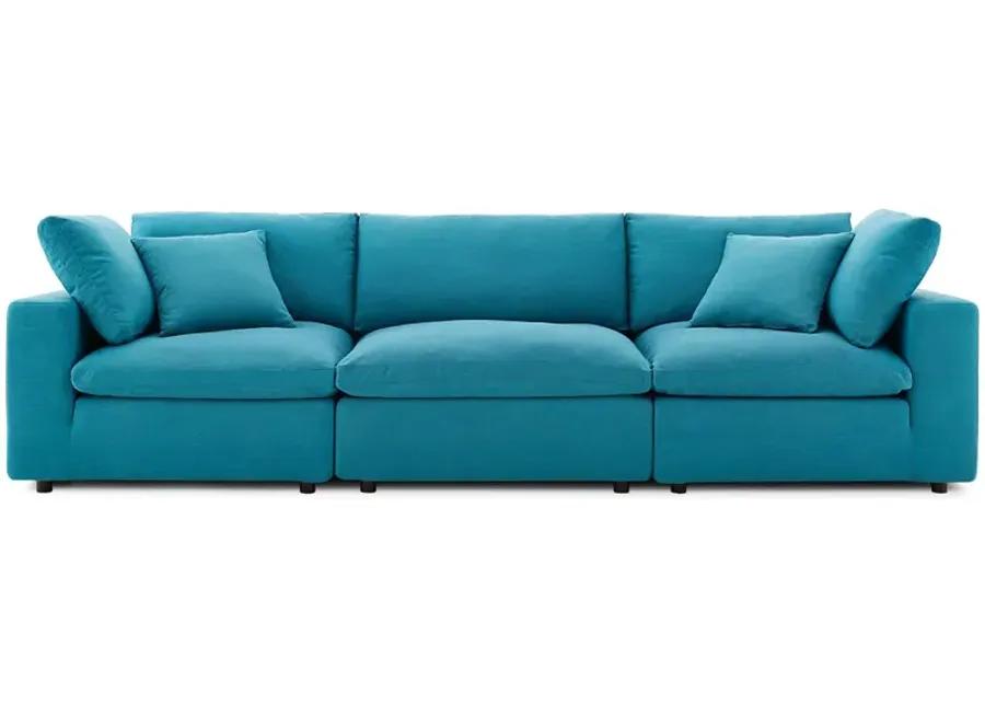 Commix Down Filled Overstuffed 3-Piece Sofa