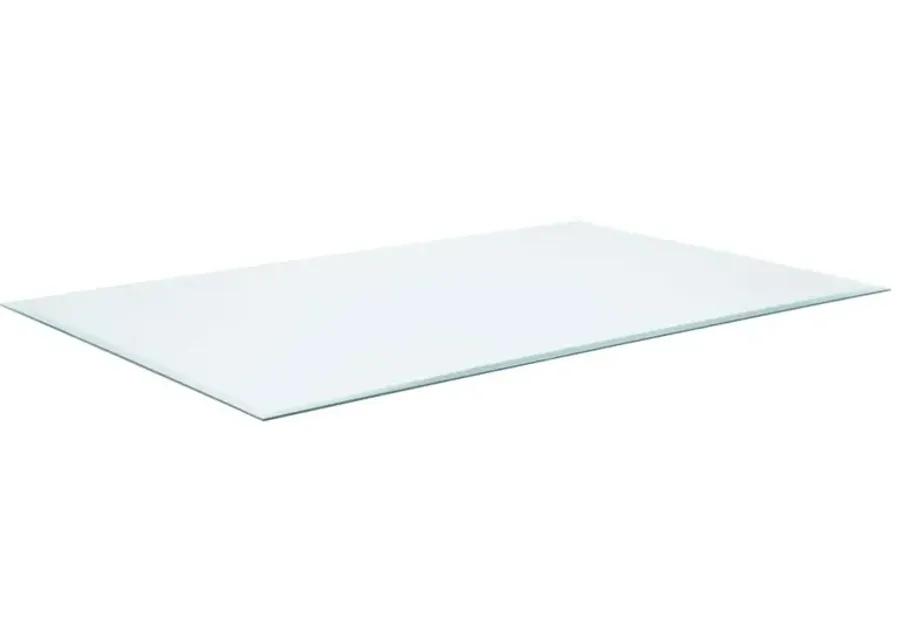 Rectangular Glass Table Top Clear