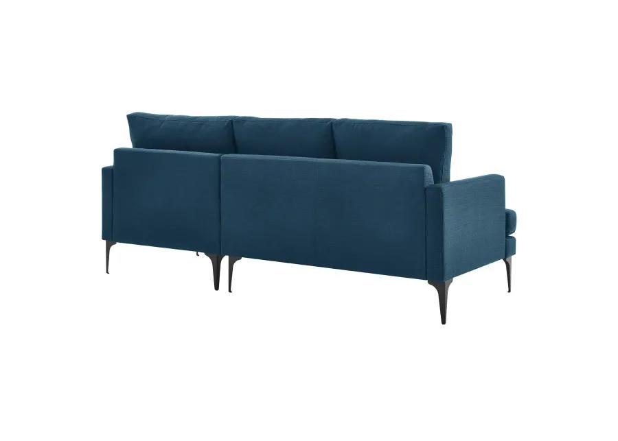 Evermore Right-Facing Upholstered Fabric Sectional