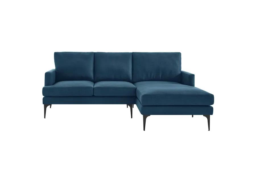 Evermore Right-Facing Upholstered Fabric Sectional