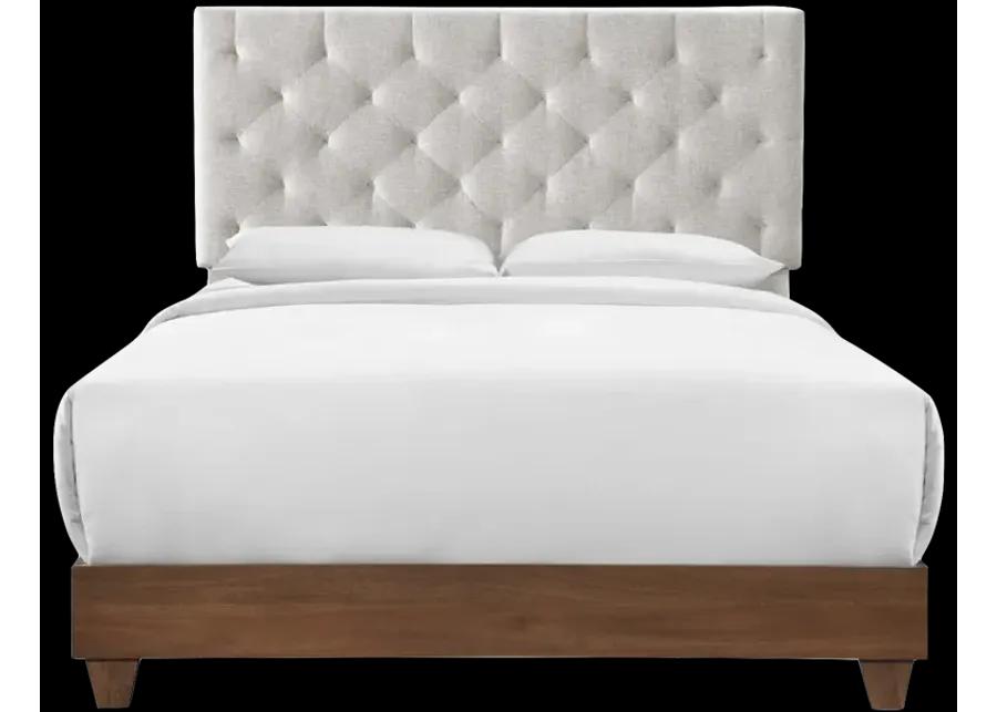 Rhiannon Diamond Tufted Upholstered Queen Bed