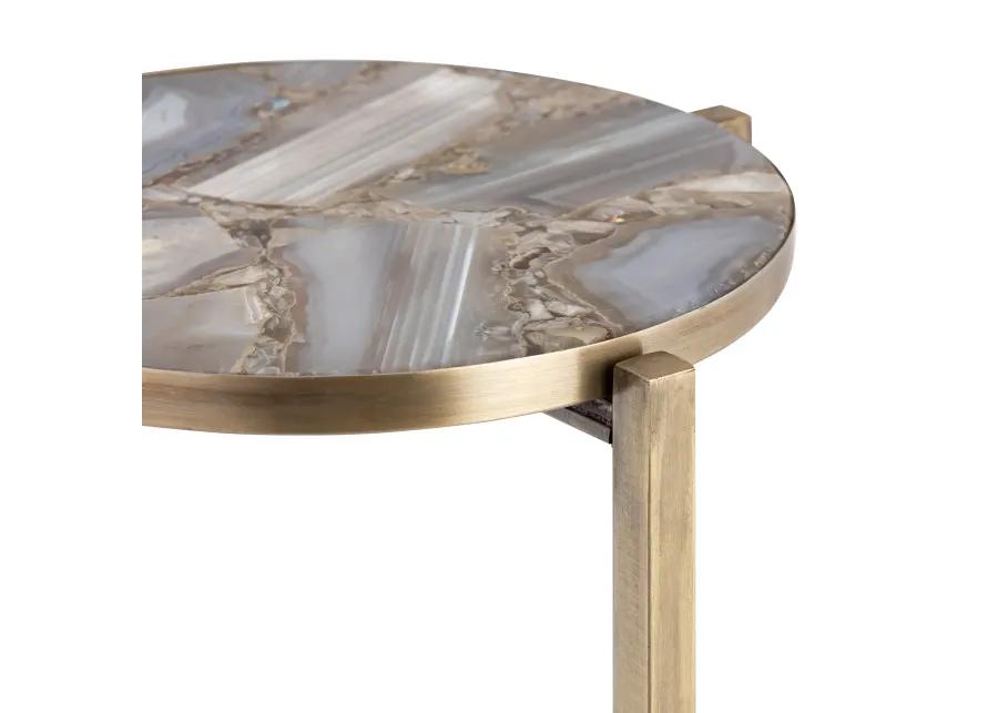 Watkins Accent Table - Antique Brass