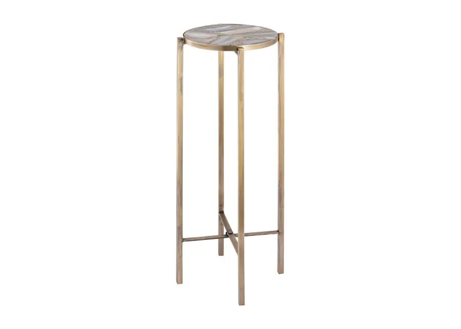 Watkins Accent Table - Antique Brass