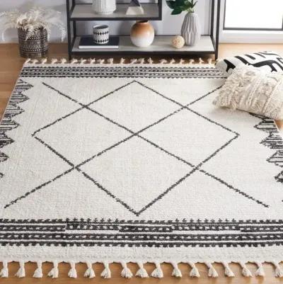 MOROCCAN TASSEL Large Rectangle Power Loomed 8' x 10' Rug