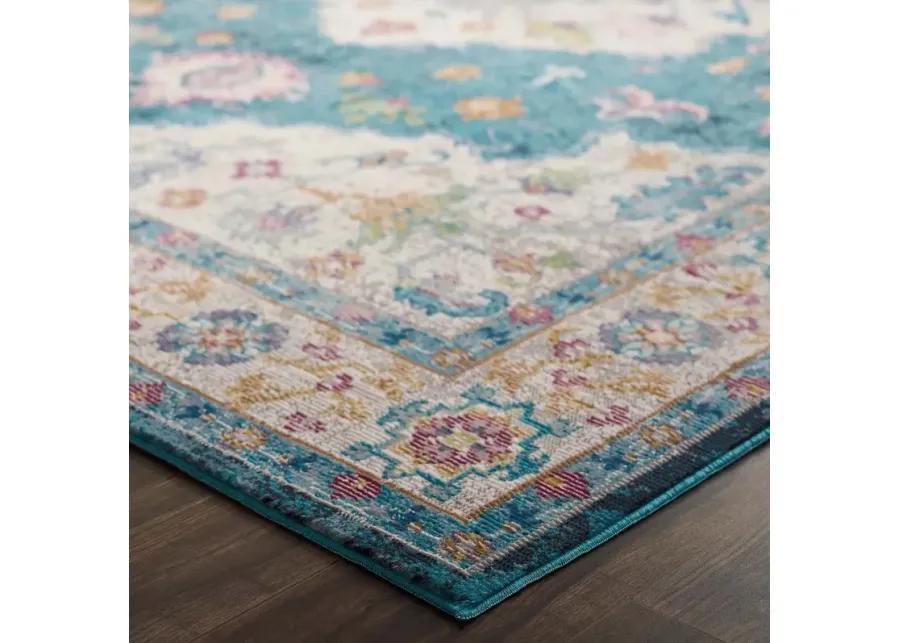 Success Anisah Distressed Floral Persian Medallion 8x10 Area Rug