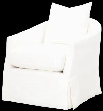 Faye Slipcover Swivel Club Chair