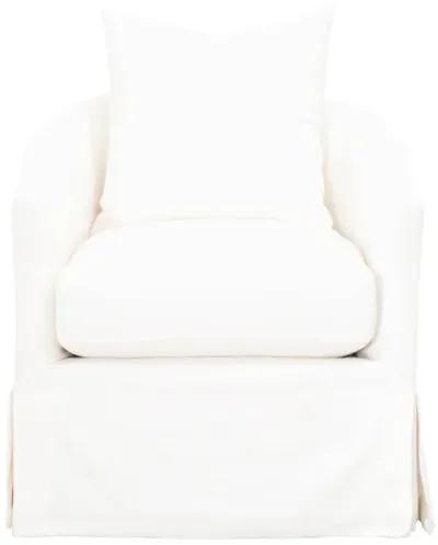 Faye Slipcover Swivel Club Chair