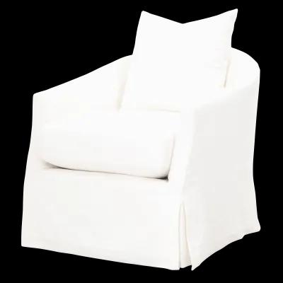 Faye Slipcover Swivel Club Chair